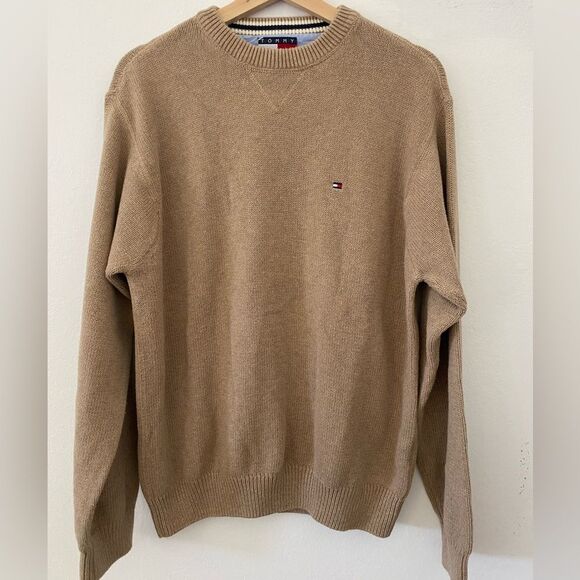 Tommy Hilfiger Y2K knit crewneck Sweater Size L Preppy Office wear - Picture 6 of 8